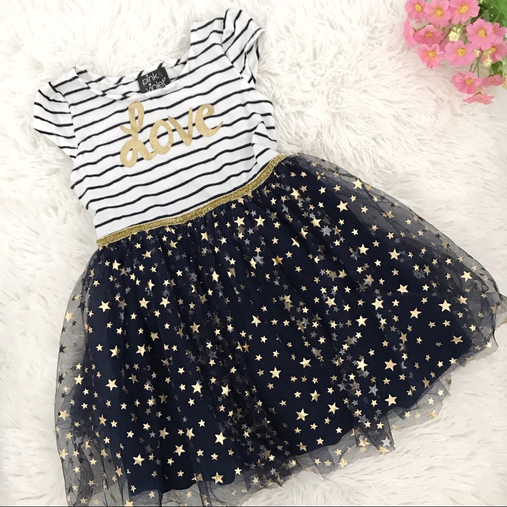 💫 Pink & Violet Toddler Girl Tulle Dress 💫